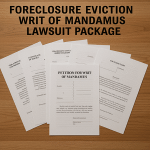 a picture of the seven lawsuit documents in the writ lawsuit