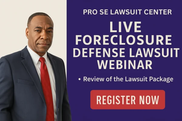 🔥Foreclosure Defense Lawsuit Webinar Training