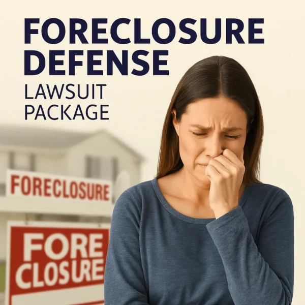 FORECLOSURE DEFENSE LAWSUIT PACKAGE