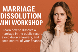 Marriage dissolution sign