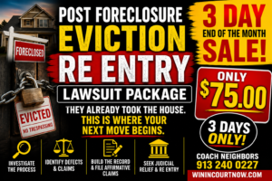 Post-foreclosure-eviction-RE-ENTRY-