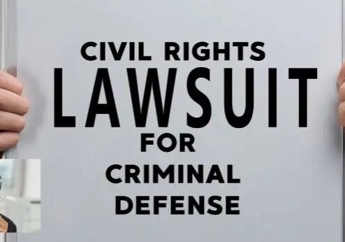 Civil Rights Lawsuit for criminal defense design banner